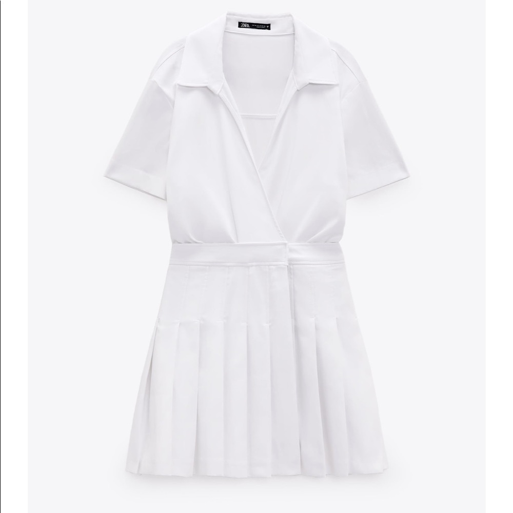 Zara Box Pleat Jumpsuit Dress